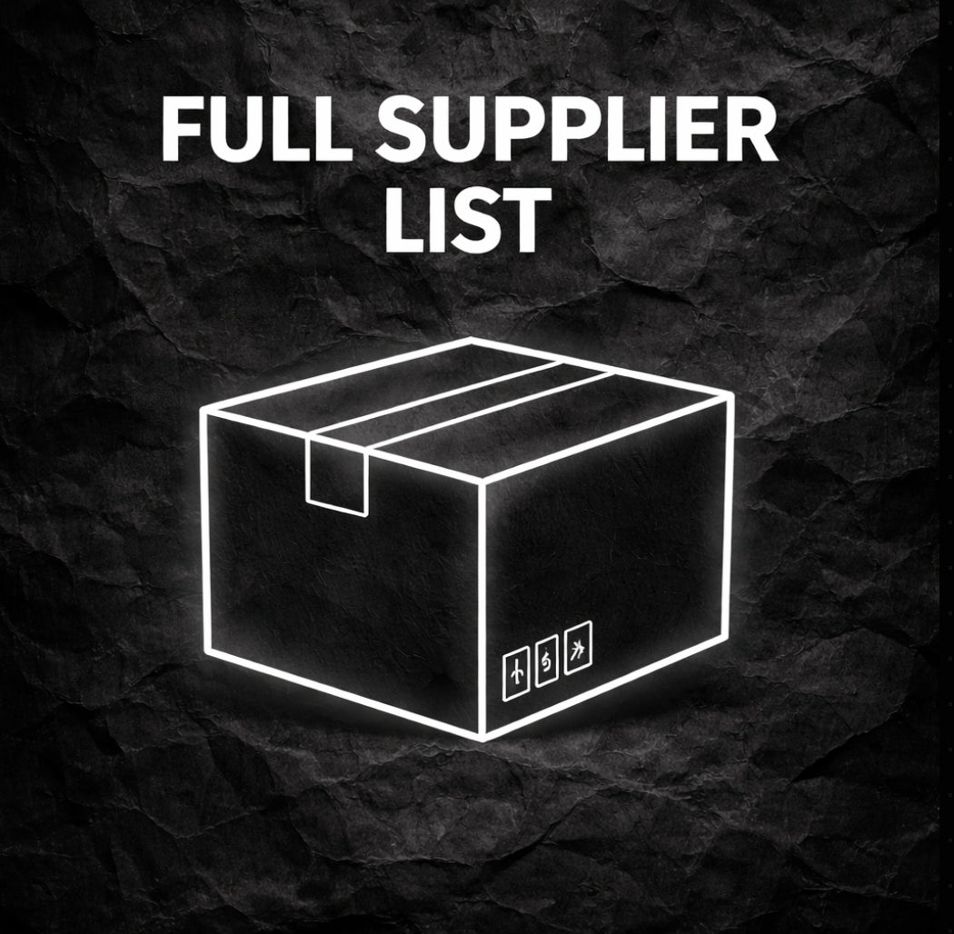 Full Supplier list