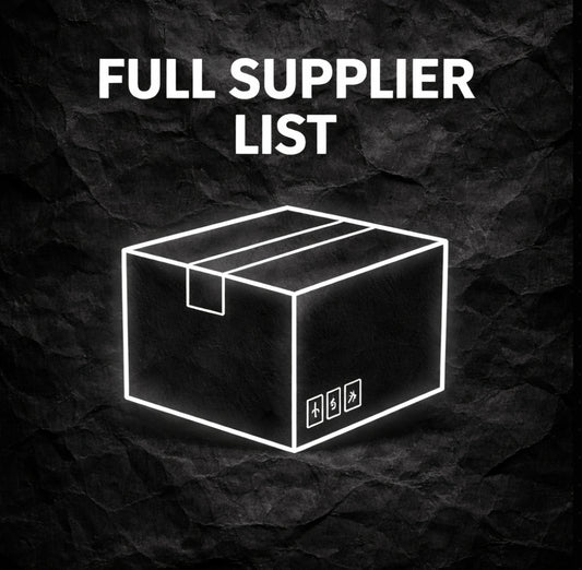 Full Supplier list